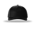 Richardson Five-Panel Trucker — 112FP — Black flat front
