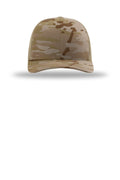 Richardson Printed Tactical Trucker — 112PT — Multicam Arid/ Tan flat front