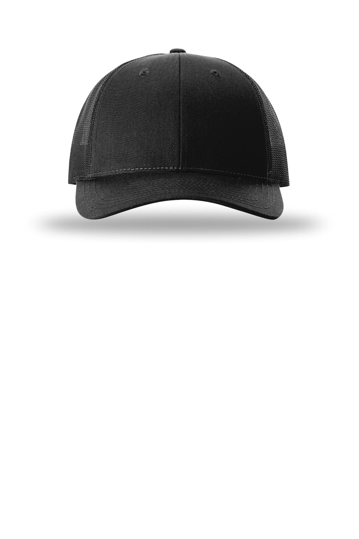 Richardson Low Pro Trucker — 115 — Black flat front