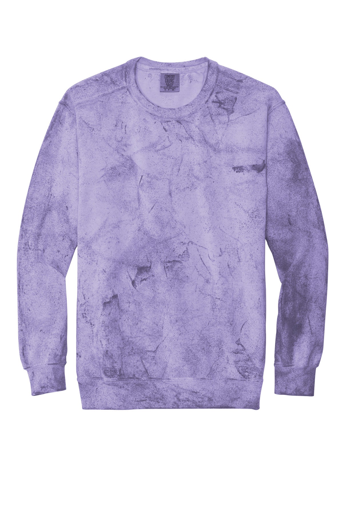 Comfort Colors Colorblast Crewneck Sweatshirt — 1545 — Amethyst flat front