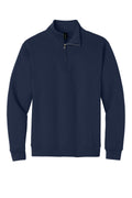 Gildan Heavy Blend Quarter Zip Sweatshirt — 18810 — Navy flat front