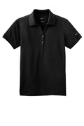 Nike Women's Dri-FIT Classic Polo — 286772 — Black flat front