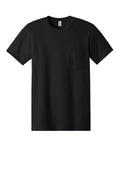 Jerzees 50/50 Pocket T-shirt — 29MP — Black flat front
