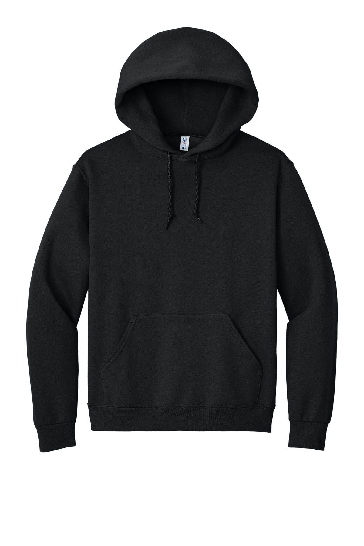 Jerzees Super Sweats 50/50 Pullover Hoodie — 4997M — Black flat front