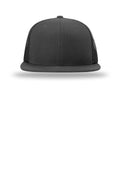 Richardson Acrylic-Wool Blend Flatbill Trucker — 511 — Black flat front