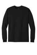 Gildan Youth 100% Cotton Long Sleeve T-shirt — 5400 — Black flat front