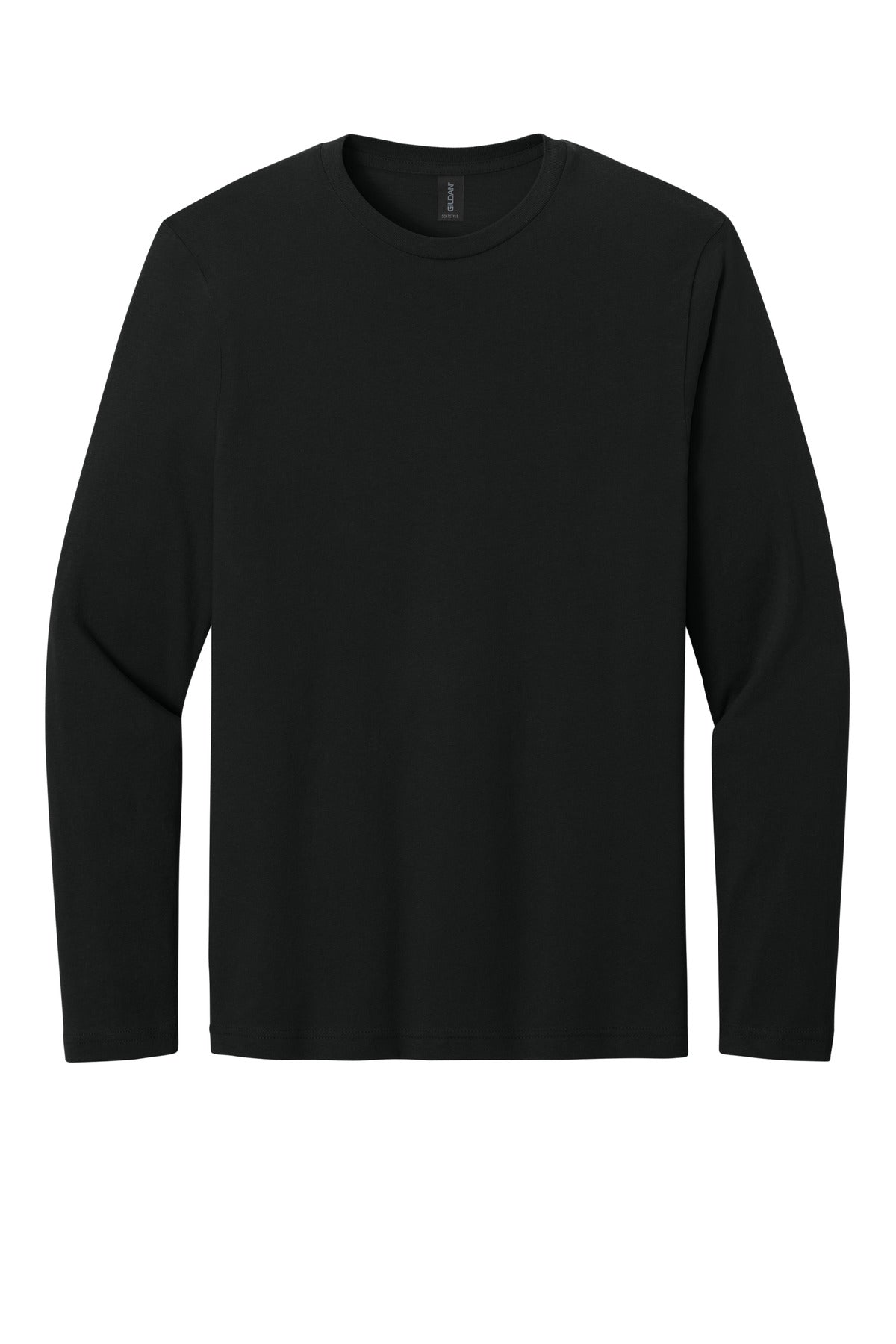 Canada - Gildan Softstyle Long Sleeve Jersey T-shirt — 64400 — Black flat front