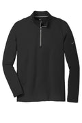 Nike Dri-FIT Stretch Quarter Zip Pullover — 779795 — Black/ Dark Grey flat front