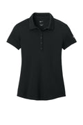 Nike Women's Dri-FIT Players Modern Fit Polo — 811807 — Black flat front