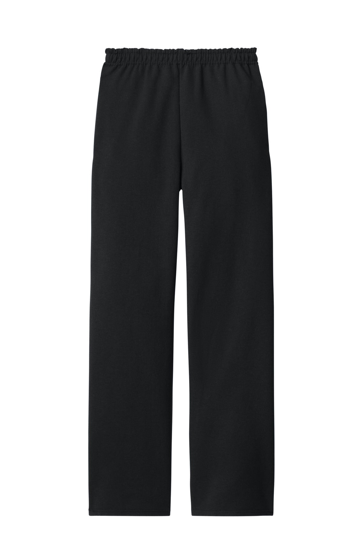 Jerzees Open Bottom Sweatpants — 974MP — Black flat front