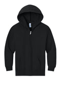 Jerzees Nublend 50/50 Zip Hoodie — 993B — Black flat front