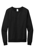 Allmade Organic French Terry Crewneck Sweatshirt — AL4004 — Deep Black flat front
