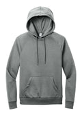 Allmade Organic Jersey Blend Fleece Pullover Hoodie — AL5000 — Aluminum Grey Heather flat front