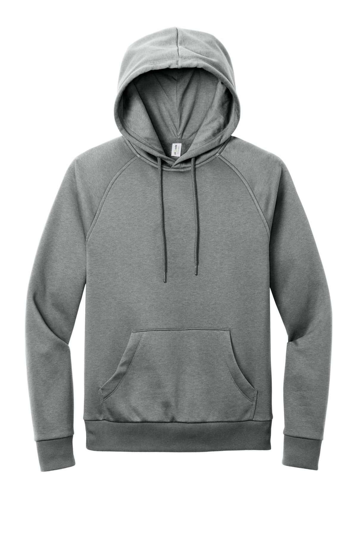 Allmade Organic Jersey Blend Fleece Pullover Hoodie — AL5000 — Aluminum Grey Heather flat front