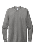 Allmade Tri-Blend Long Sleeve T-shirt — AL6004 — Aluminum Grey flat front