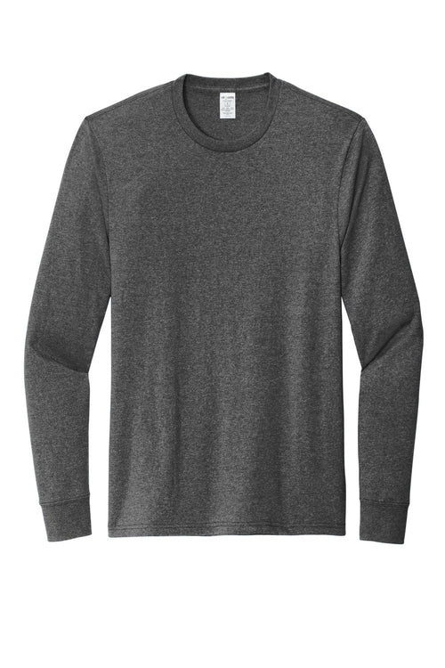Allmade Recycled Blend Crewneck Long Sleeve T-shirt — AL6204 — Reloaded Charcoal Heather flat front