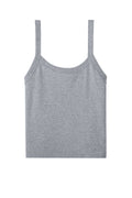 Bella + Canvas Women's Micro Rib Spaghetti Strap Tank — BC1012 — Athletic Heather flat front