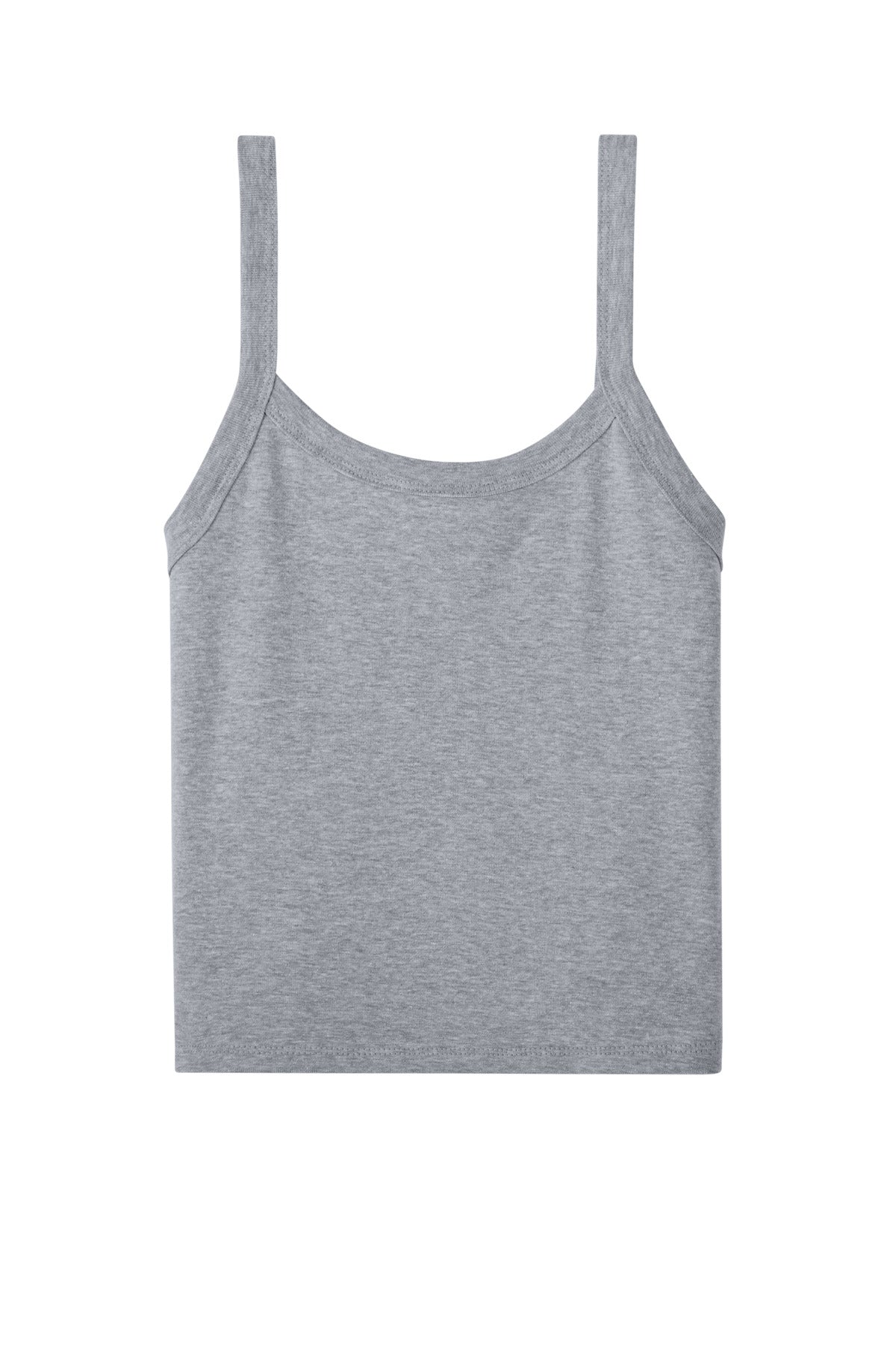 Bella + Canvas Women's Micro Rib Spaghetti Strap Tank — BC1012 — Athletic Heather flat front