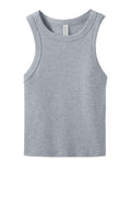 Bella + Canvas Women's Micro Rib Racer Tank — BC1019 — Athletic Heather flat front