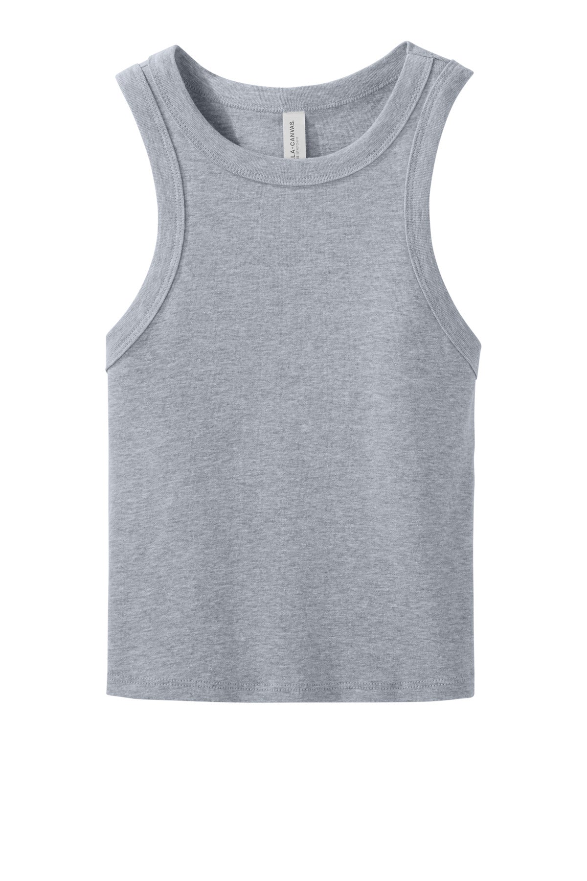 Bella + Canvas Women's Micro Rib Racer Tank — BC1019 — Athletic Heather flat front