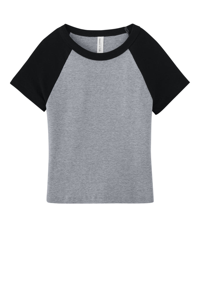 Bella + Canvas Women's Micro Rib Raglan Cropped T-shirt — BC1201