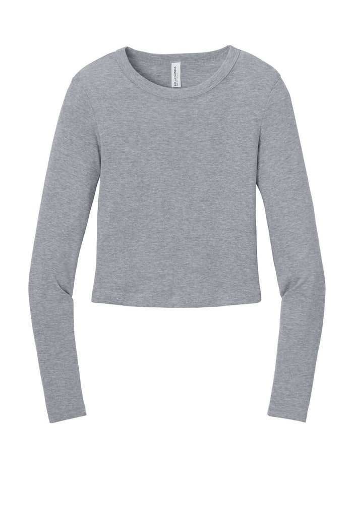 Bella + Canvas Women's Micro Rib Long Sleeve Crop T-shirt — BC1501