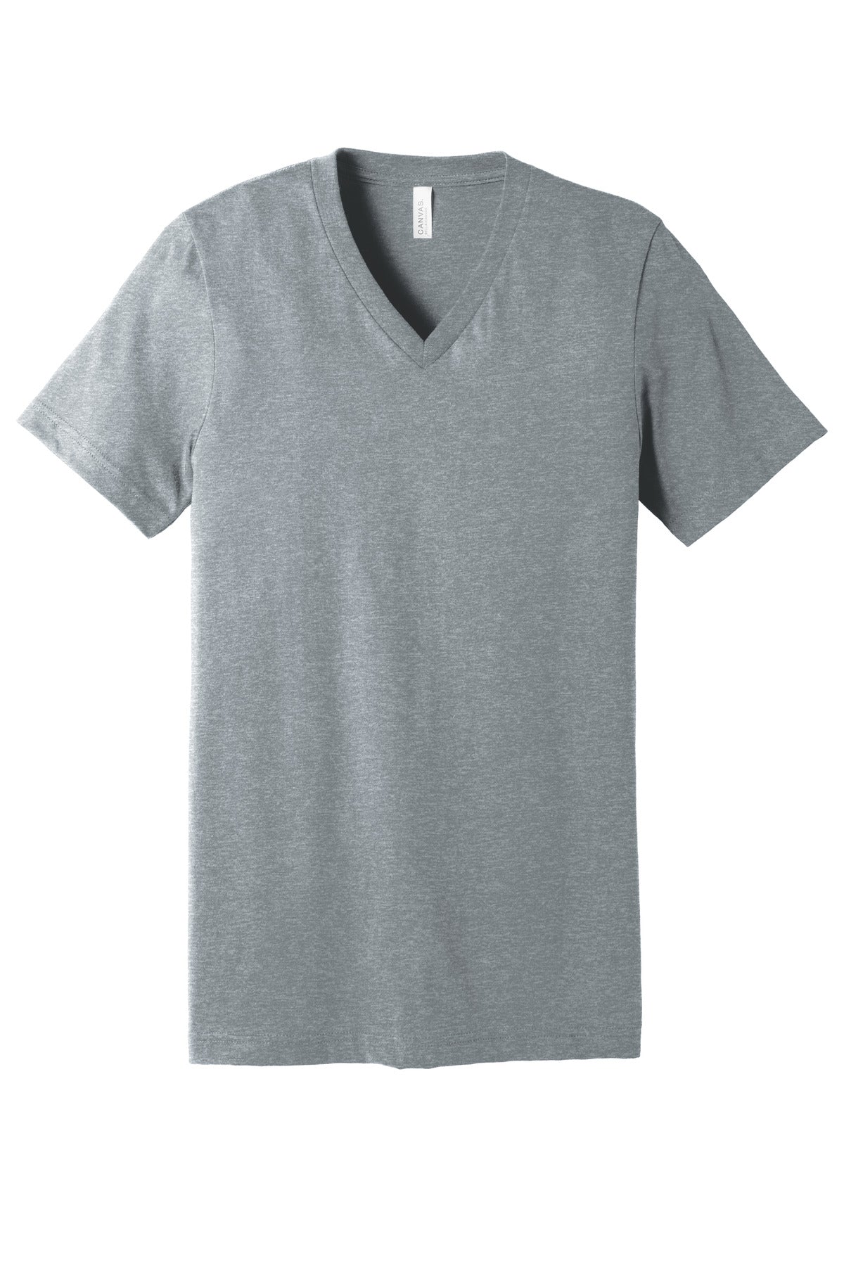 Bella + Canvas Jersey V-Neck T-shirt — BC3005CVC — Athletic Heather flat front