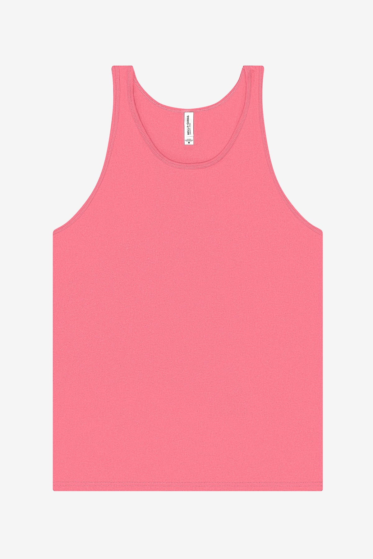 Bella + Canvas Youth Heather Jersey Blend Tank — BC3480CVC — Neon Pink flat front