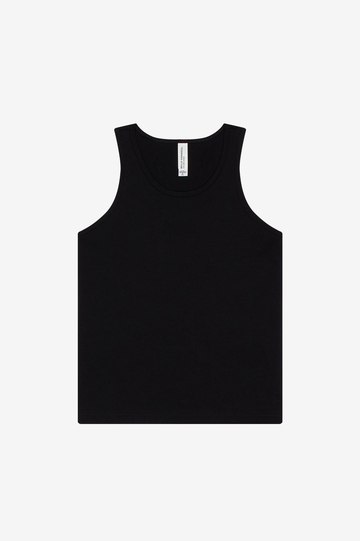 Bella + Canvas Jersey Tank — BC3480Y — Black flat front