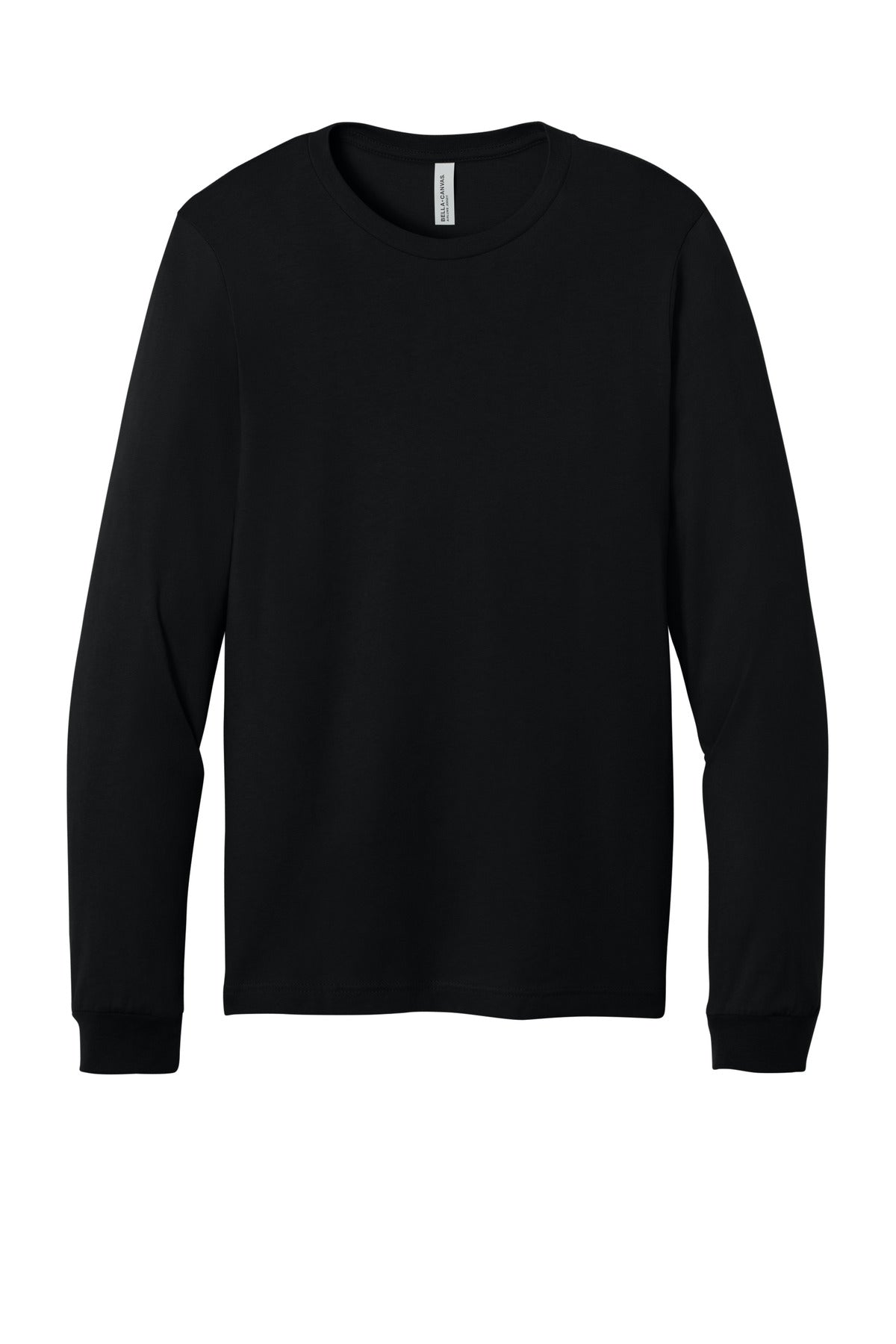 Canada - Bella + Canvas Long Sleeve Jersey T-shirt — BC3501 — Black flat front