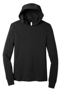Bella + Canvas Jersey Lightweight Pullover Hoodie — BC3512 — Black flat front