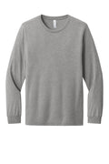 Bella + Canvas Tri-Blend Long Sleeve T-shirt — BC3513 — Athletic Grey Triblend flat front