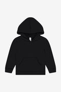 Bella + Canvas Toddler Sponge Fleece Pullover Hoodie — BC3719T — Black flat front
