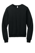 Bella + Canvas Sponge Fleece Crewneck Sweatshirt — BC3911 — Black flat front