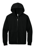Bella + Canvas Heavyweight Full Zip Hoodie — BC4739 — Black flat front