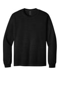 Bella + Canvas Heavyweight Garment-Dyed Long Sleeve T-shirt — BC4851GD — Black flat front