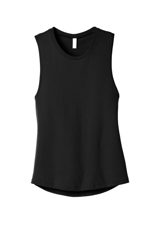 Bella + Canvas  Women's Jersey Muscle Tank — BC6003 — Black flat front