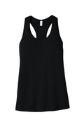 Bella + Canvas Women's Jersey Racerback Tank — BC6008 — Black flat front
