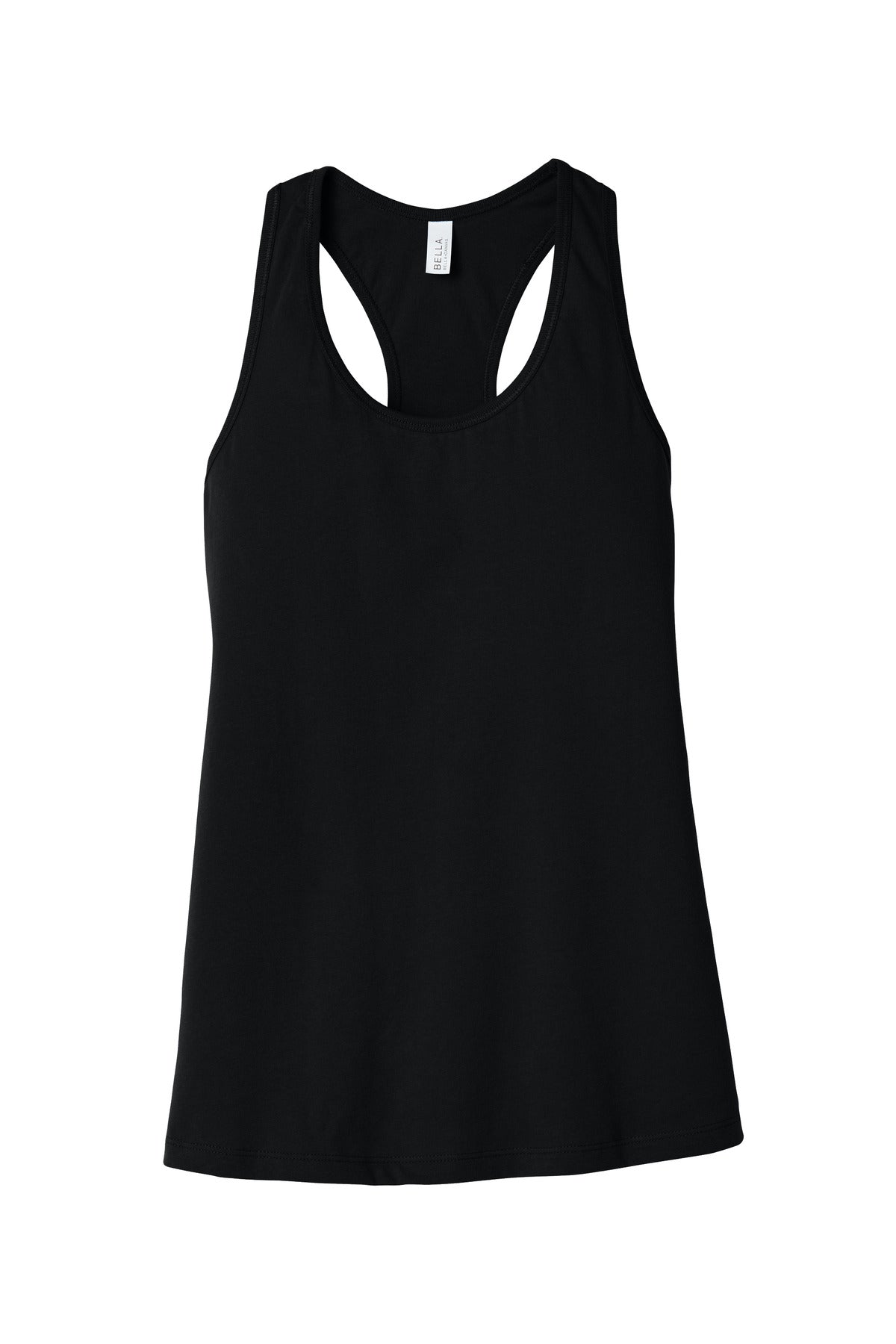 Bella + Canvas Women's Jersey Racerback Tank — BC6008 — Black flat front