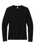Bella + Canvas Women's Jersey Long Sleeve T-shirt — BC6500 — Black flat front