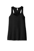 Bella + Canvas Women's Flowy Melange Racerback Tank — BC8800 — Black flat front