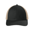 Comfort Colors Sunwashed Trucker Hat — CCST0 — Black flat front