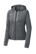 Nike Women's Gym Vintage Zip Hoodie — CN9402 — Team Anthracite flat front