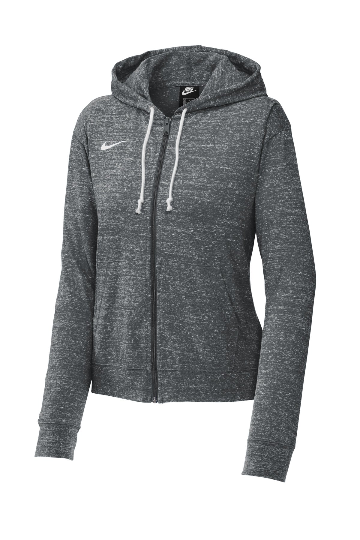 Nike Women's Gym Vintage Zip Hoodie — CN9402 — Team Anthracite flat front