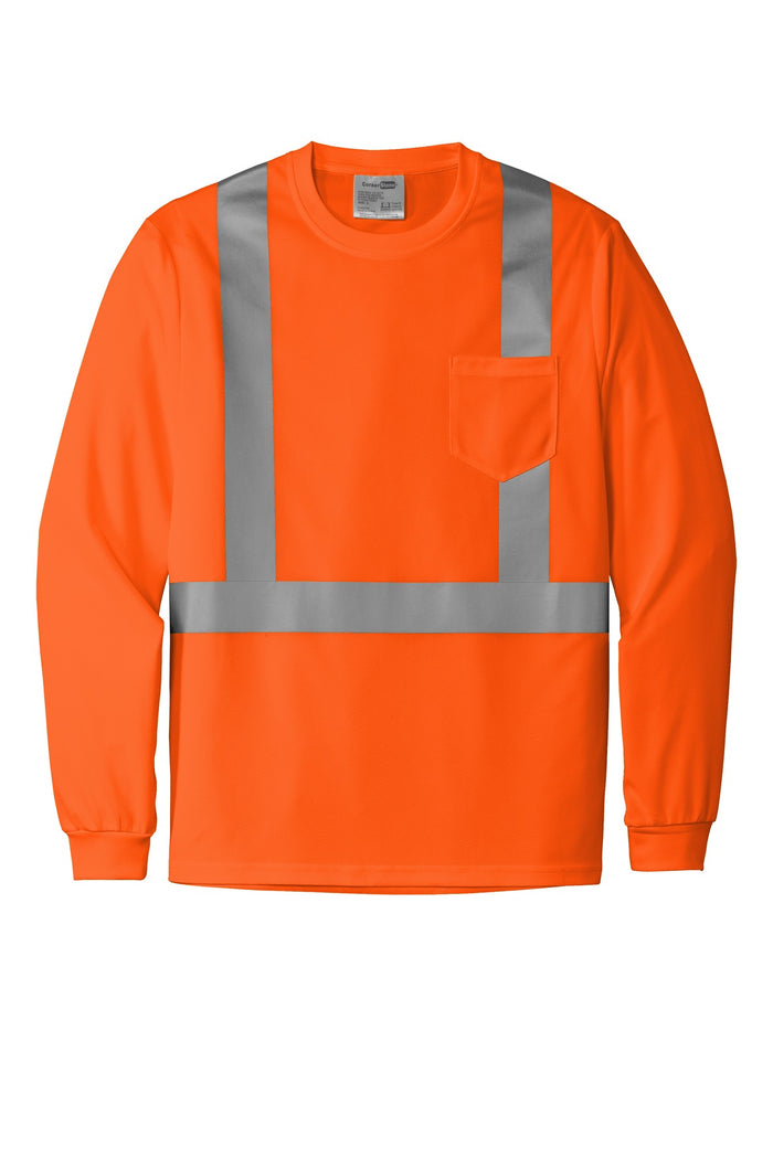 CornerStone Class 2 Mesh Long Sleeve Safety Pocket T-shirt — CS201