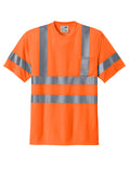 CornerStone Class 3 Snag-Resistant Safety T-shirt — CS408 — Safety Orange flat front