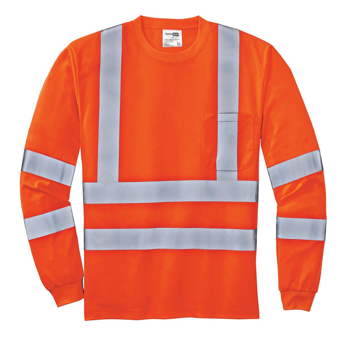 CornerStone Class 3 Snag-Resistant Safety Long Sleeve T-shirt — CS409