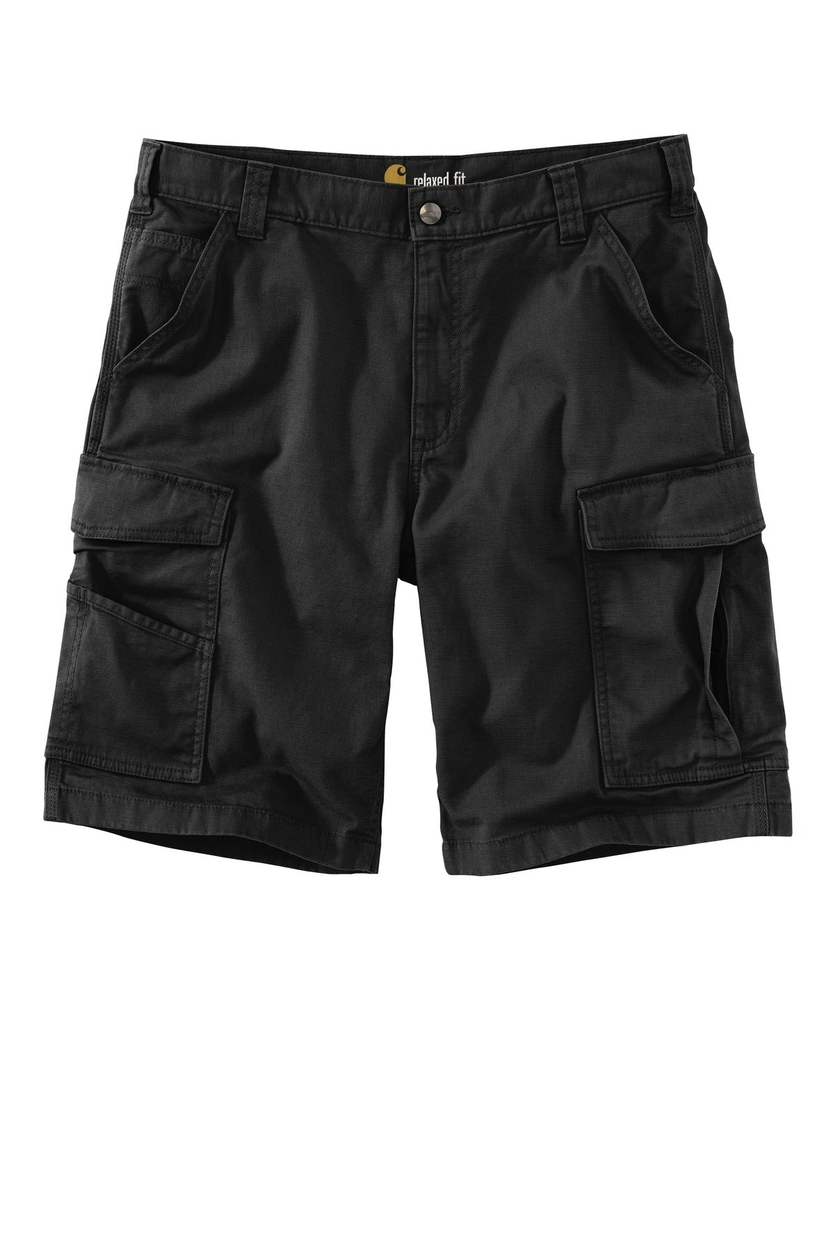 Carhartt  Rugged Flex  Rigby Cargo Short CT103 — CT103542 — Black flat front