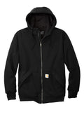 Carhartt Midweight Thermal-Lined Zip Hoodie — CT104078 — Black flat front