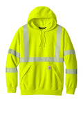 Carhartt Class 3 Heavyweight Safety Pullover Hoodie — CT104987 — Brite Lime flat front